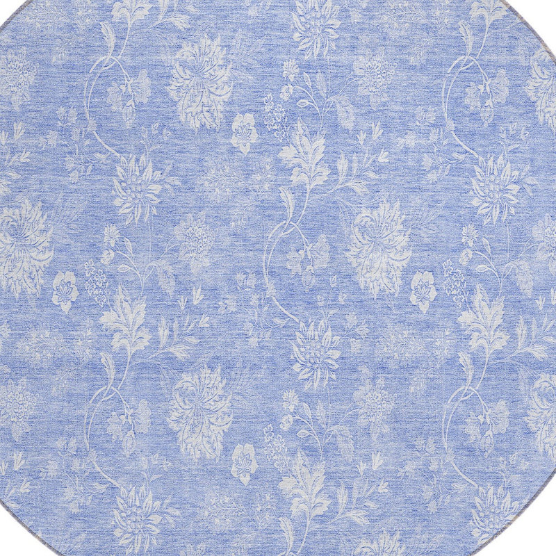 Tapis ivoire rond 8 po