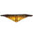Rustic Lodge Glass Flush Mount