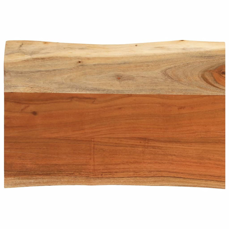 Alpen Home Table Top Rectangular Solid Wood, 3.8cm H x 50cm W x 40cm D, Acacia Wood
