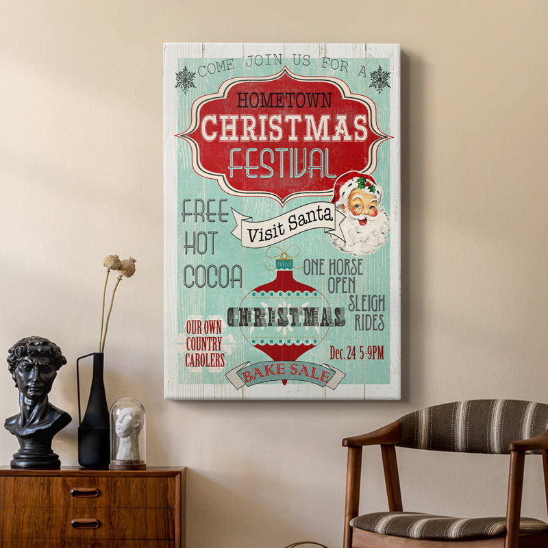 Bright Christmas Festival - Cavas Gallery sur mesure, H 12 po x l 8 po