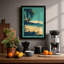Moonlit Shore Tropical - Framed Print-304060168-304060170