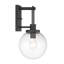 Latitude Run® Hayliee - applique murale d'extérieur 1 lumière au fini sable charbon-772516201