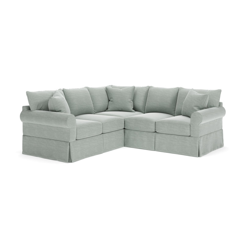 Canapé modulaire de coin 94 po Amari, Orienté à droite, Tissu natté Capri conversation