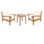 Napa Outdoor 3 - Piece Teak Conversation Set