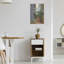 «Creancey Geraniums 2 Light» par Shirley Novak, art mural en métal-723260906