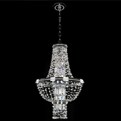 Lustre en chrome / transparent Capri 4 LT Allegri