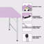 Table de patio pliante portative, utilisation intérieure et extérieure, poids maximum 135 kg, pour le camping-757125183