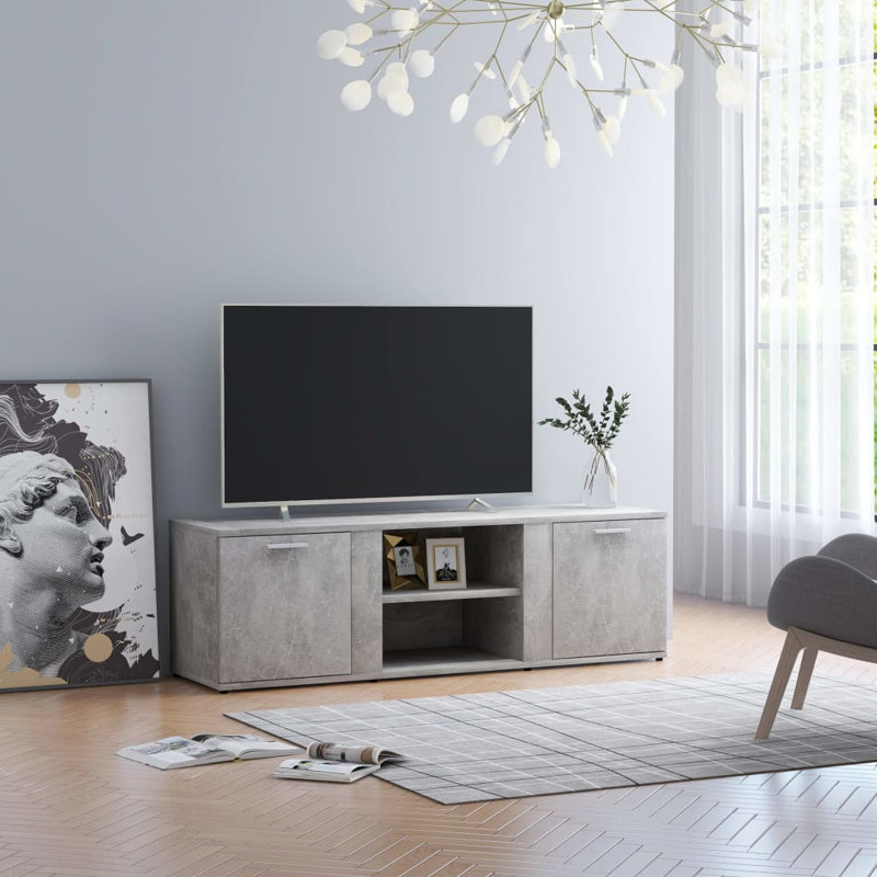 TV Stand, Concrete Gray
