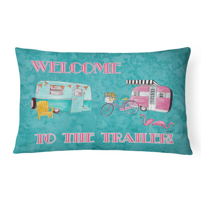 Coussin intérieur/extérieur Welcome To The Trailer