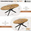 Ensemble de table de salle à manger extensible 63,1 "à 78,8", table de cuisine ovale 5 pièces avec 4 chaises rembourrées -1214483705