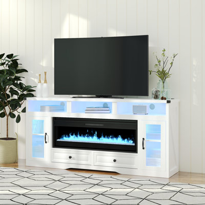 Media Console Tv Stands With Electric Fireplace