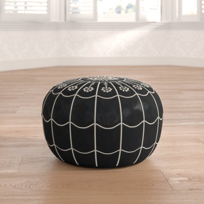 Leather Pouf