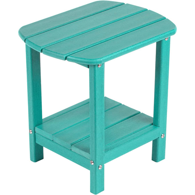 Outdoor Side Table, 2-tier  Adirondack End Table, Aruba