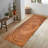 Chic and Plush Printed Rug with Intricate Floral Design in Earth Tone Colors for a Striking Addition to Your Living Room Interior-1637438633