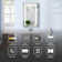 32"H Recessed or Surface Mount LED Medicine Cabinet with Clock, Temperature, Anti Fog Function