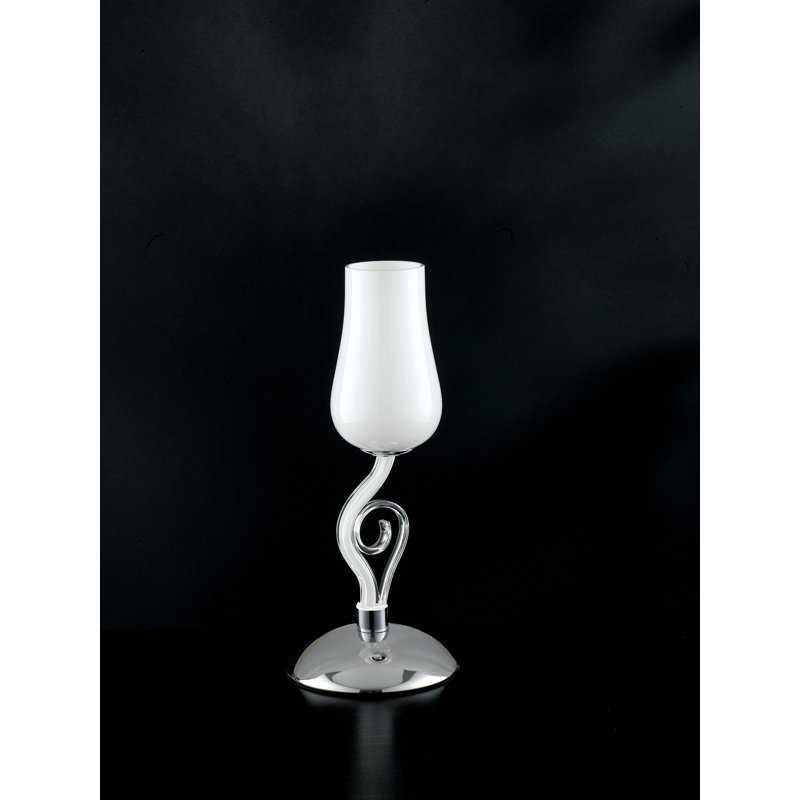 Pedro Glass Torchiere Lamp