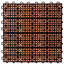 Carreau de terrasse en bois 12 po x 12 po brun clair