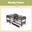 Twin L-Shaped Bunk Bed With Trundle-997796848