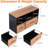 2 Drawer File Cabinet with Lock, Walnut Rolling File Cabinet for Home Office Fits Files Letter/Legal/F4/A4