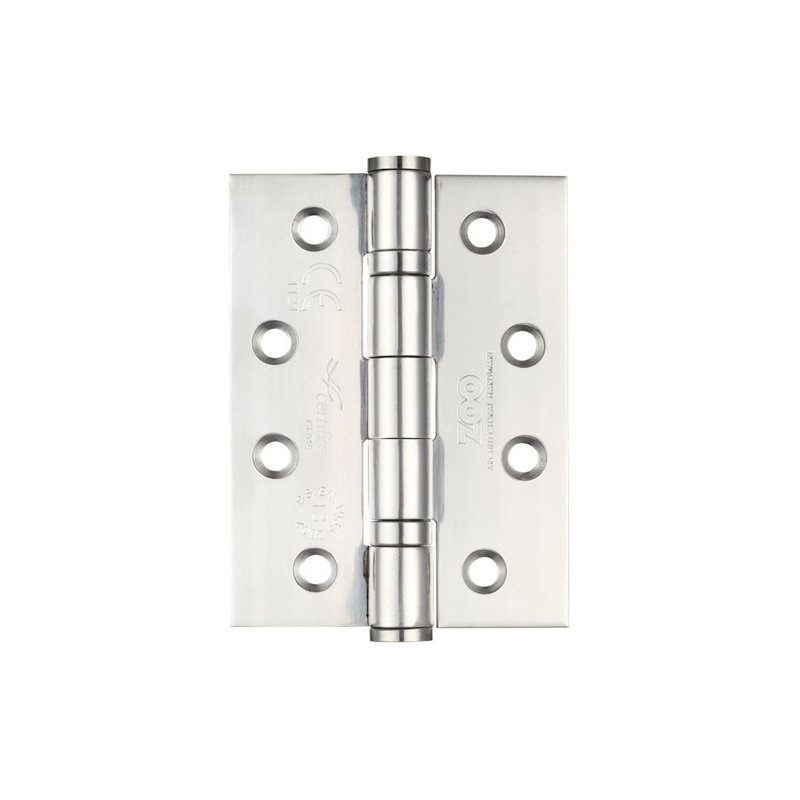 10.2cm H x 7.6cm W Butt Bearing Pair Door Hinges, Black