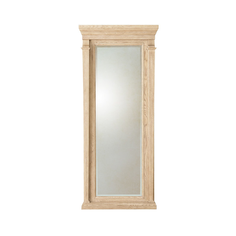 Miroir de sol Josephine - Chêne blanchi, Bois de chêne