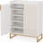 Shoe Cabinet With Doors, 5 Tiers Shoe Storage Organizer For Modern Entryways-970853406