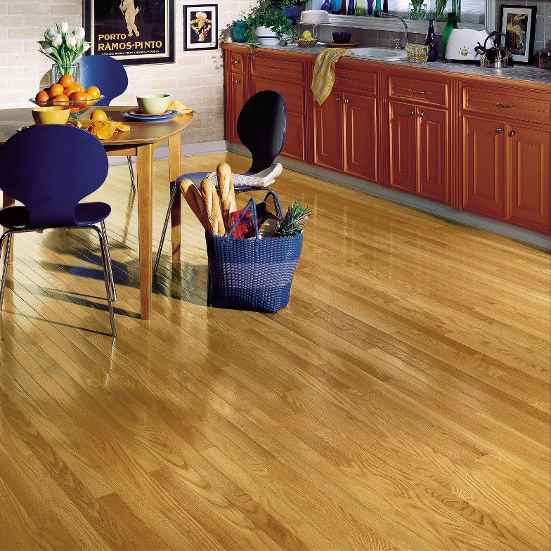 Parquet en chêne massif de 3/4 po d'épaisseur x 2 1/4 po x longueur variable, Coquille de mer