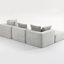 Tous - Compressé, 4 sièges, gris fumée, velours côtelé, sans assemblage, modulaire, structure modulaire de salon personnalisée, disposition personnalisable-1654022783-1654022782