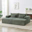 Méridienne surdimensionnée de 87 po, sans assemblage requis, causeuse en peluche avec deux repose-pieds amovibles, canapé-lit moderne moelleux pour l'intérieur, canapé modulaire-1586505385