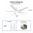 52'' Ceiling Fan with LED Lights-45063281