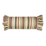 Virginia Multi Striped Cotton Reversible Throw Pillow