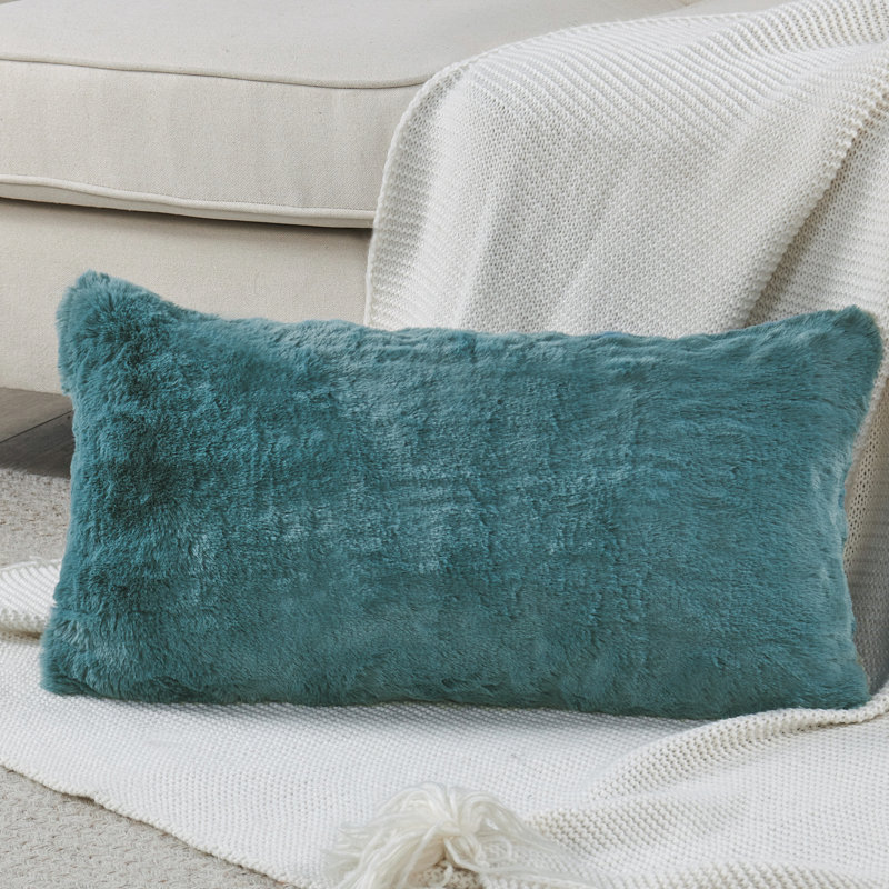 Housse de coussin carrée, Bleu argenté