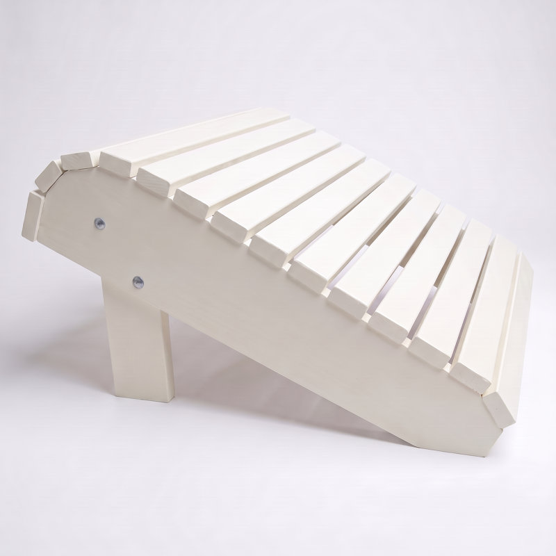 Accessoire de repose-pieds Adirondack - 14 options de couleurs | Prêt pour l'extérieur,  livré entièrement assemblé, Blanc