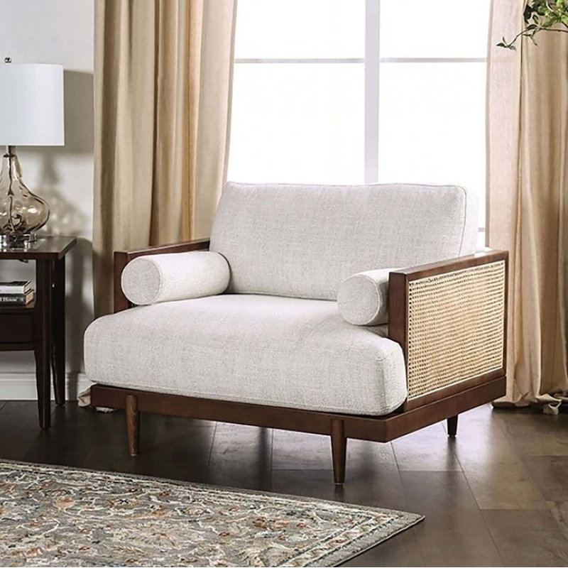 Fauteuil d'appoint Delynne, Noyer