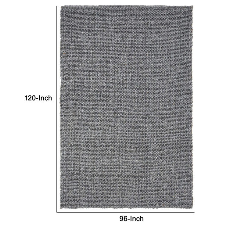 Annello Hand Woven Jute Area Rug, Rectangle 8' x 10'
