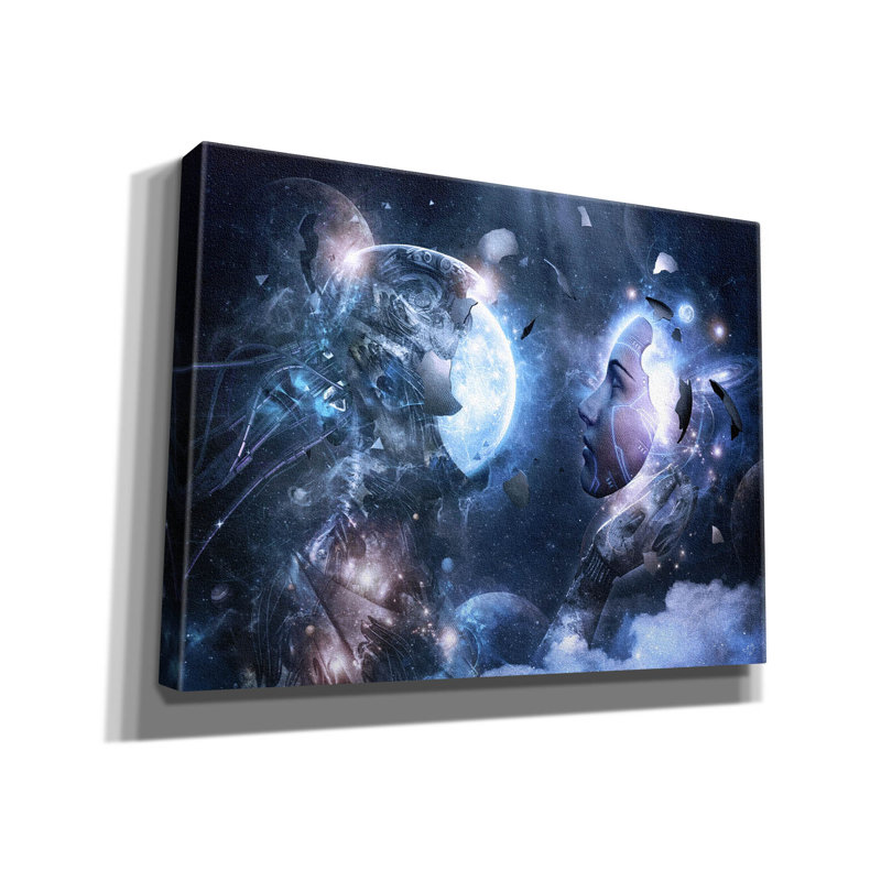 «Introspection» par Cameron Gray, art mural sur toile, H 12 po x l 16 po x P 0,75 po
