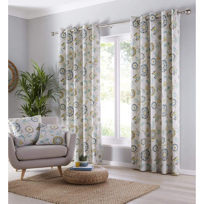 Charleston Room Darkening Curtain Panel Pair