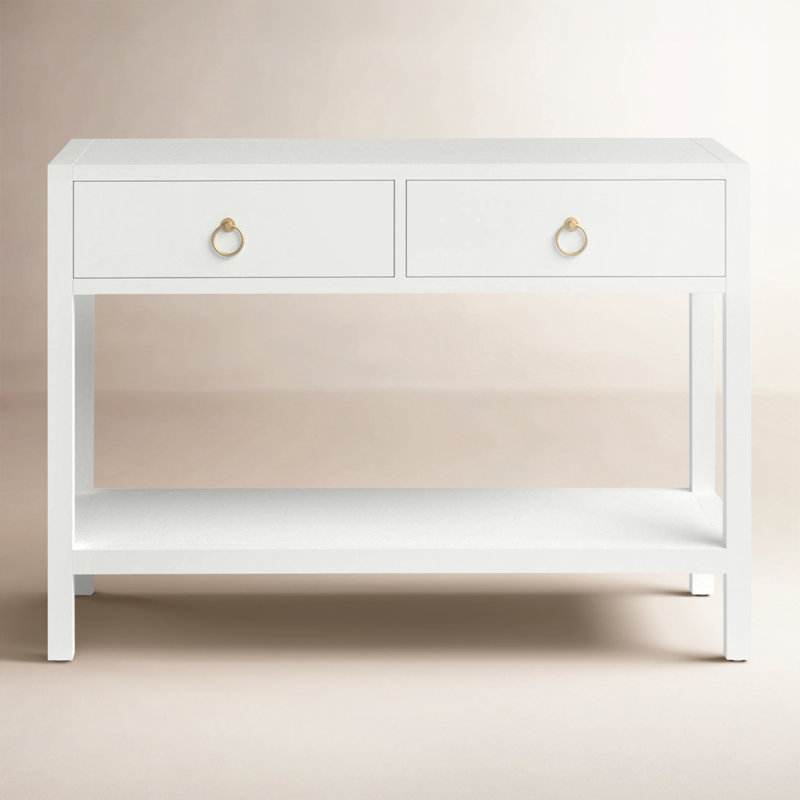 Console 44 po Elin, Blanc