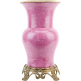 Pink Handmade Porcelain China Table Vase