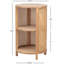 Palladino 2-Storage Natural Wood and Rattan Nightstand