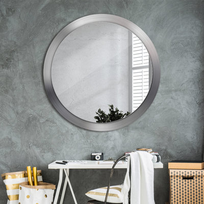 Huldar Glass Flat Wall Mirror