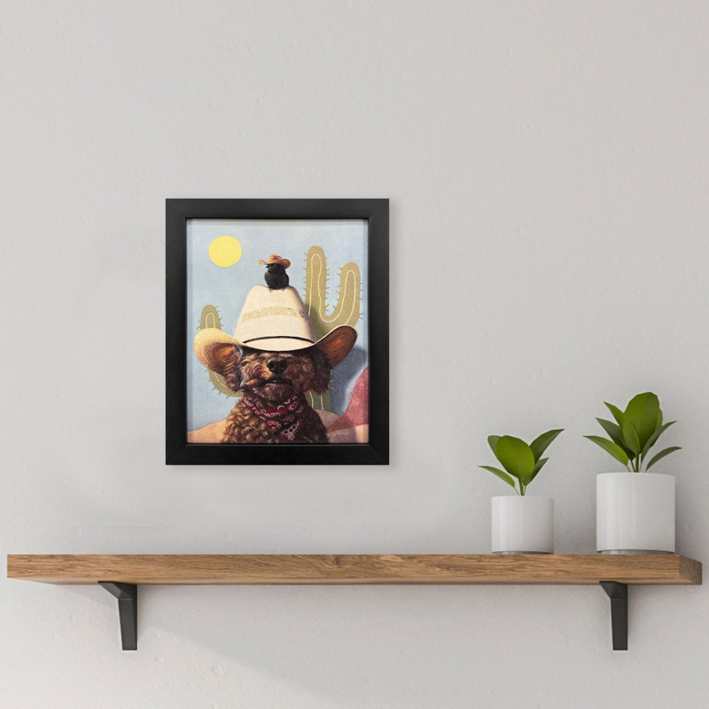 Art encadré sans verre Curly II