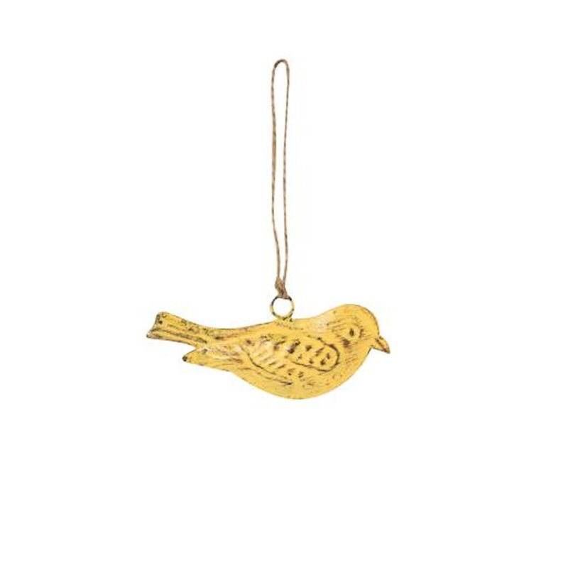 Ornement suspendu oiseau, Jaune