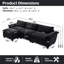 Canapé de luxe avec repose-pieds rembourré en chenille souple Living Furniture-1004916690-1004916701