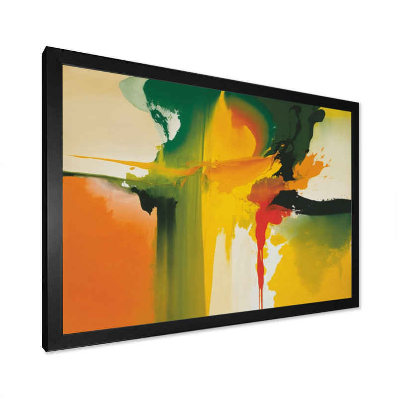 Ramla «Moss», impression sur toile, Impression noire sur toile encadrée, H 12 po x l 20 po x P 1 po