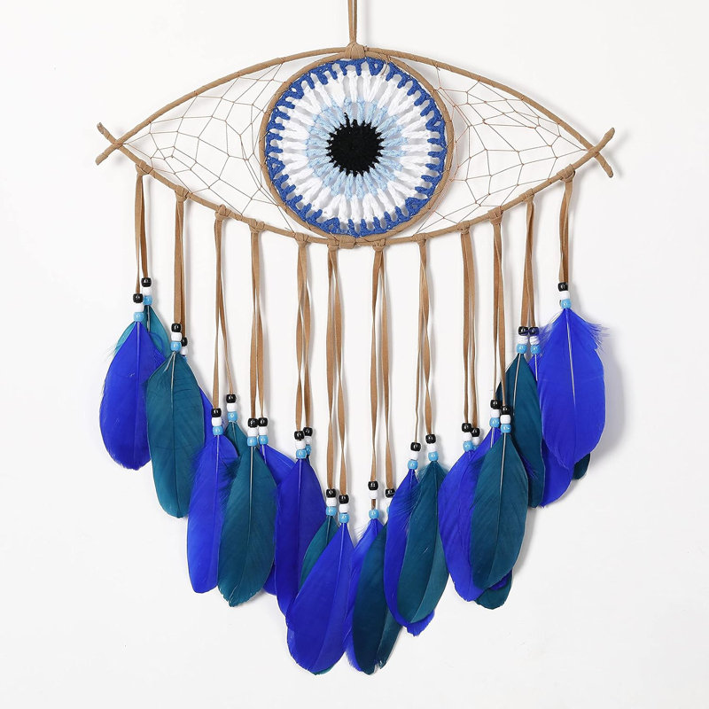 Attrape-rêves bleu pour décoration murale