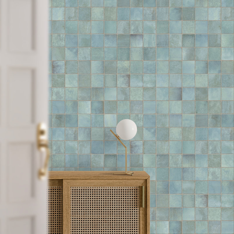 Spanish Amaris 12 in. x 24 in. Glazed Porcelain Wall Tile (5 PCS, 10.76 Sq. Ft./Case), Teal