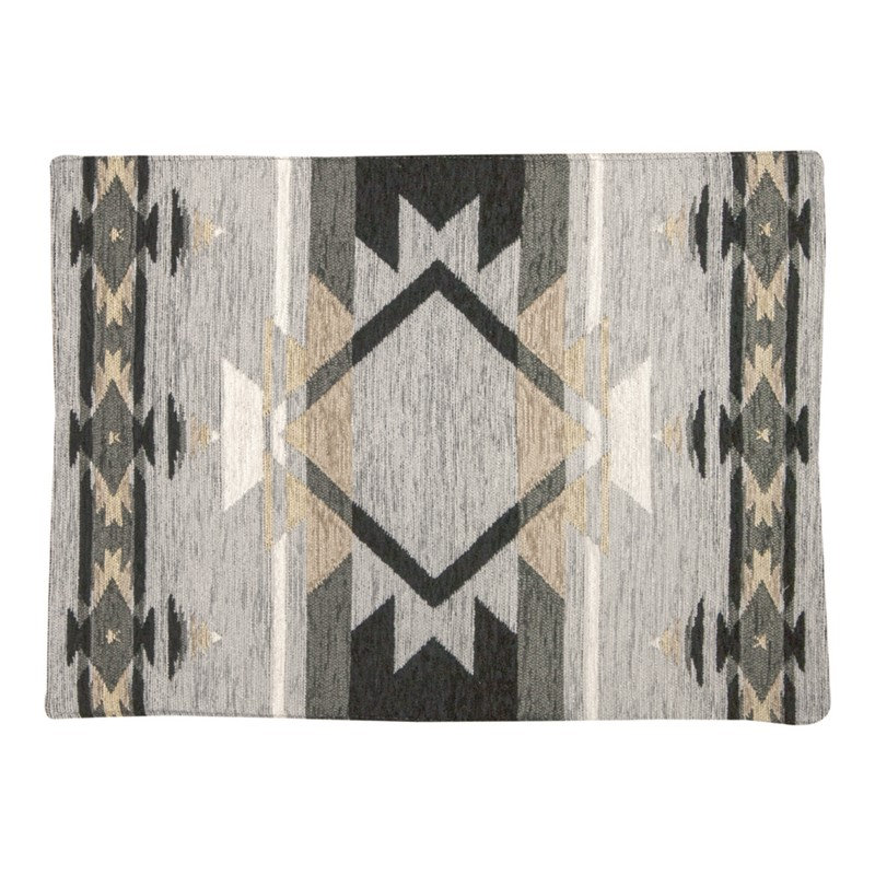  Napperon abstrait multicolore 18 x 13 pouces