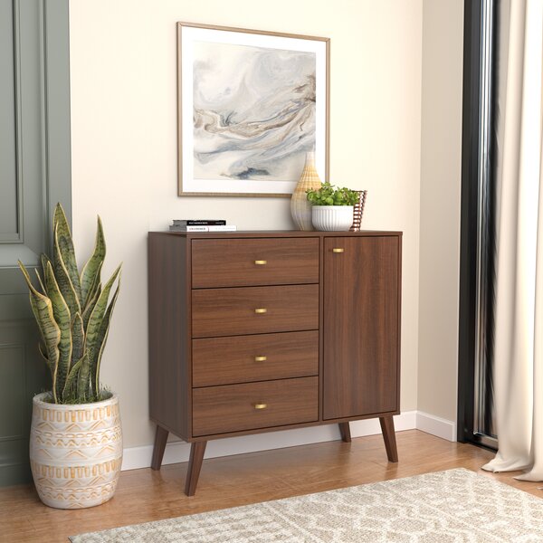 Mercury Row® Alyssa 4 - Drawer Dresser & Reviews | Wayfair