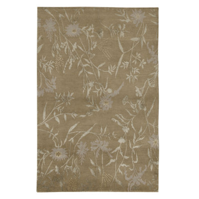 Handmade Silk and Wool Area Rug